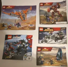 LEGO Marvel Super Heroes Spider-Man Instruction Manuals 76115 76107 76104 76030…