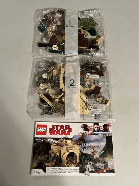 LEGO Star Wars 75208 Yoda’s Hut New Sealed Bags No Box
