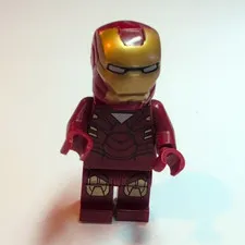 LEGO Marvel Super Heroes Iron Man Dark Red Armor Minifigure
