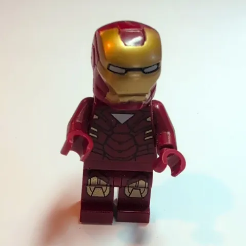 LEGO Marvel Super Heroes Iron Man Dark Red Armor Minifigure