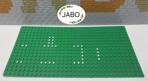 (R3/PB 3) LEGO 3857pb01 Plate 16x32 Green Set 356 / 540 Swiss Villa 1973