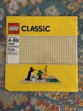 LEGO Classic Sand Baseplate 10” X 10” New Sealed Retired