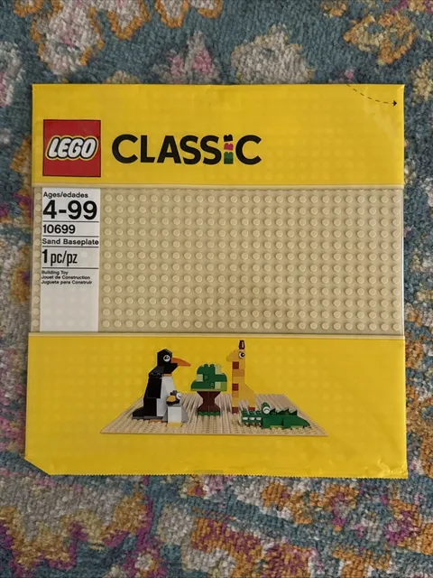 LEGO Classic Sand Baseplate 10” X 10” New Sealed Retired