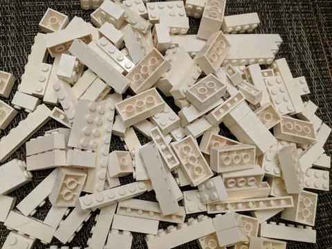 Lot Of 150+ Lego Bricks White