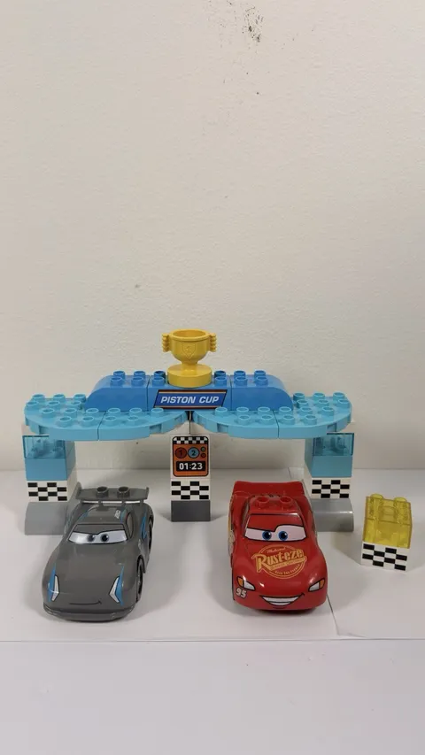 LEGO DUPLO Disney Pixar Cars Piston Cup 10857 McQueen Jackson Storm Incomplete