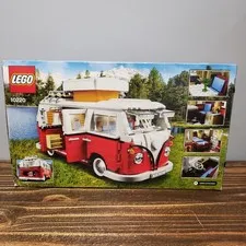 LEGO 10220 Volkswagen T1 Camper Van Expert Creator Set 95% Complete w/ Box