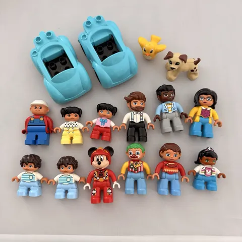 Lego Duplo Figures People Animals & Cars Lot