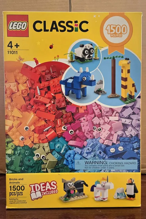 LEGO CLASSIC 11011 Bricks and Animals 1500 pcs Build Toy