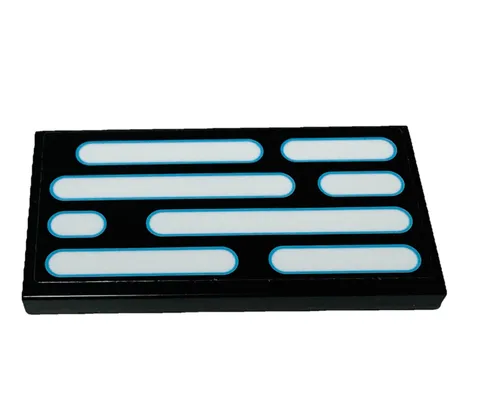 LEGO Star Wars First Order Star Destroyer 75190 2x4 Black Tile Vent Slot Pattern