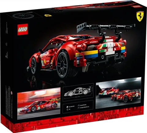 LEGO #42125 Technic Ferrari 488 GTE AF Corse #51 Building Set, NEW, RETIRED