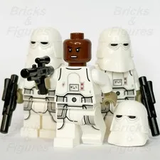 LEGO Star Wars Snowtrooper Minifigure Reddish Brown Head Imperial 75313 x 3