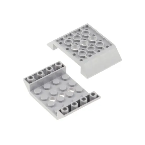 2x LEGO Dachstein 45° 6x4x1 New Light Gray Hull 3 Holes Star Wars 4211602 60219