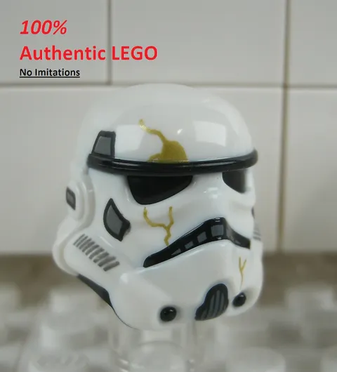 LEGO NEW Night Trooper White Helmet (1x) 6488689 Minifigure Part 108965