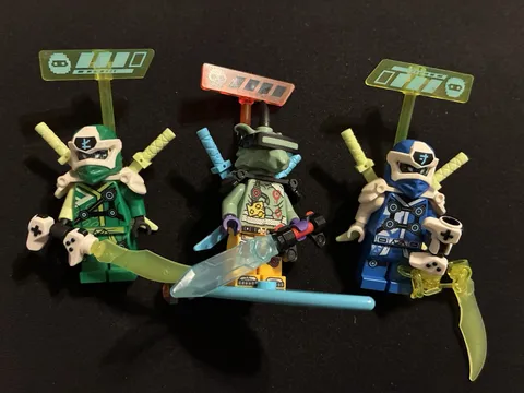 Lego Ninjago Prime Empire Minifigure Lot 3 Digi Gamers Hausner, Jay, & Lloyd