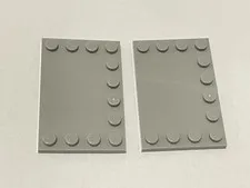 Lego 6180 Light Blue Gray Replacement Add-on Pieces Parts Lot of 2