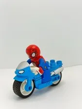 Lego Duplo Figure Lego Ville Super Heroes Spider-Man & Motorcycle