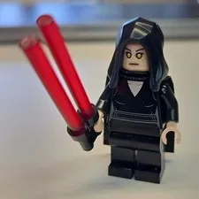 LEGO Rey - Black Dress, Hood and Cape (Darth Rey) 75389 sw1364 Minifig Complete