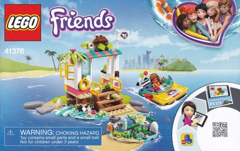 LEGO #41376 INSTRUCTION MANUAL ONLY Friends Turtles Rescue Mission