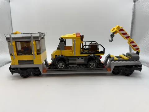 LEGO City 3677 Red Cargo Train Truck Transport Car w/ Minifig