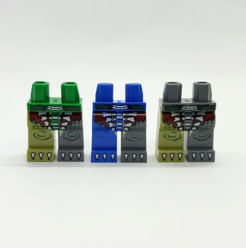 Lot of 3 Lego Misprint Chima Legs Crominus Test Print Error Prototype