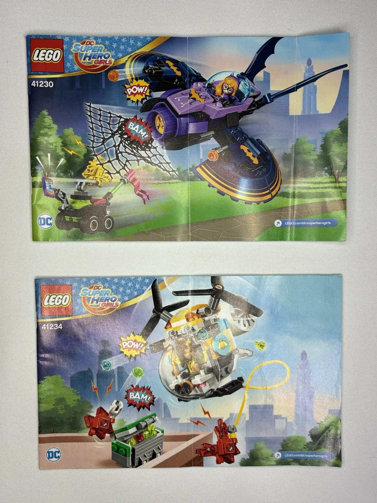 LEGO DC Super Hero Girls Instruction Manuals 41230 & 41234 - Books ONLY