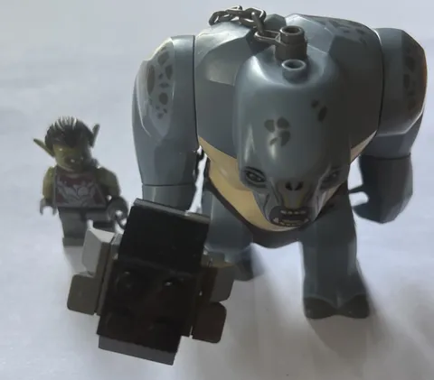 LEGO Lotr Cave Troll With Club From LEGO 9473 with Orc Minifigure