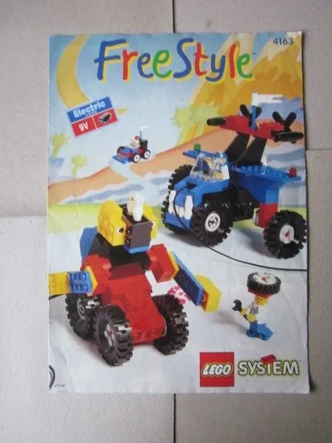 Lego System Building Instructions Instruction 4163 Free Style System Electric