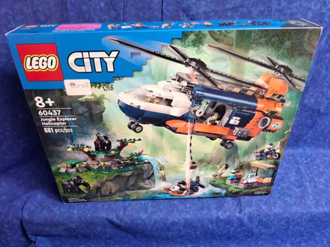 LEGO CITY: Jungle Explorer Helicopter at Base Camp 60437 - New Sealed