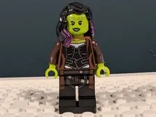 LEGO Marvel Super Heroes Gamora Brown Minifigure-Guardians of Galaxy 76107 sh506