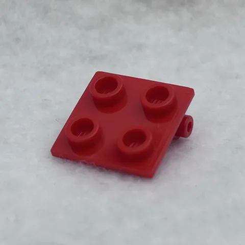 LEGO 6134 Red Hinge Brick 2 x 2 Top Plate (x1)