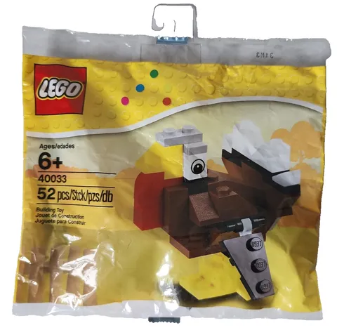 LEGO Seasonal Thanksgiving Turkey Polybag Set 40033 New Retired