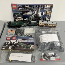LEGO 10194 Emerald Night Train Set + ALL POWER FUNCTIONS & EXTRA TRACK ! *WORKS*
