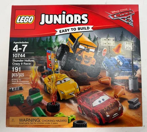 Lego Juniors Cars 3 -  10744 Thunder Hallow Crazy 8 Race - NEW