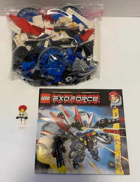Lego 8106 Exo-Force Aero Booster Complete Build missing stickers w Instructions