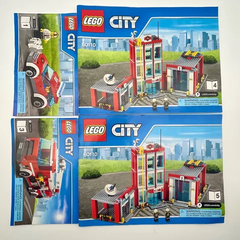 Lego City 60110 ~ Replacement Instruction Manuals Only  1,3,4,5