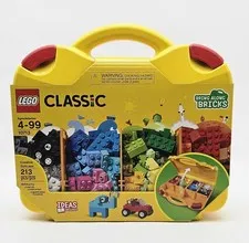 Classic LEGO 10713 Creative Suitcase 213 Piece Brick Box Starter Set for Ages 4+