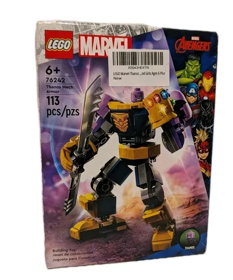 Lego Marvel Avengers 76242 Thanos Mech Armor Suit 113 Pc Building Set 