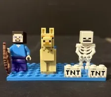 Lego Minecraft Parts Pieces Replacement Lot Skeleton Steve & Llama