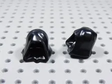 LEGO Lot of 2 Black Cowls Hoods Minifig BG