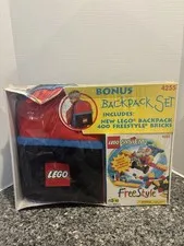 Lego System Freestyle Backpack Carry Case Toy Vintage Lego Set 4255 400pc 1998