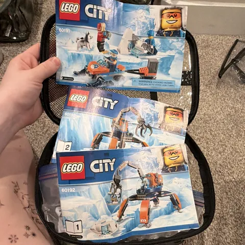 LEGO City Arctic 60191 60192 Bulk Lot Mixed Parts w/ Manuals & Minifigures