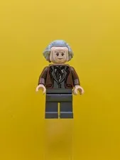 Garrick Ollivander hp169 Reddish Brown Jacket, Hair Swept Back Harry Potter Lego