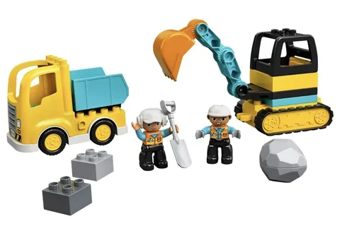 Construction Toys Town Truck Tracked Excavator Vehicle Learning Skill LEGO DUPLO