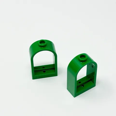 30044 LEGO Window 1x2x2 2/3 Rounded Top GREEN (2)