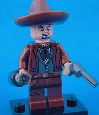 Lego Cowboy CHARRO western bandit w brick warriors sombrero & Gun