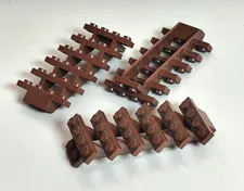 3X Lego Staircase 6 Steps 7X4X6 Pirate Castle Reddish Brown 30134 3Pz