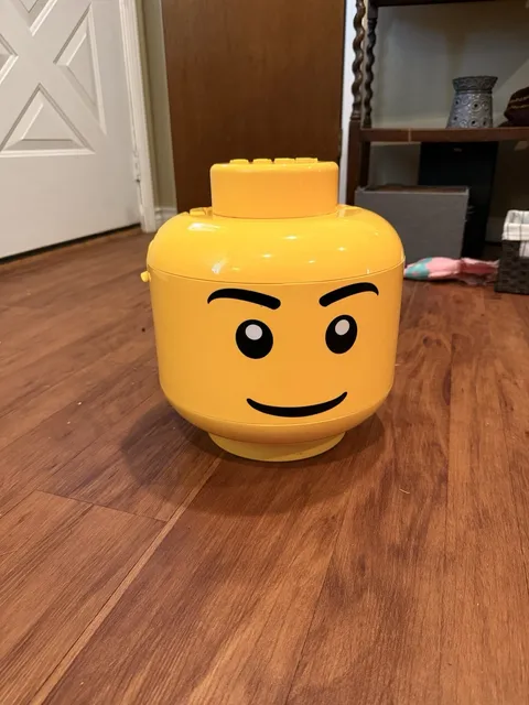 Yellow LEGO XL Head Storage Case Sort and Store Your LEGO Bricks