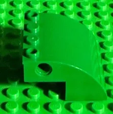 LEGO Slope Curved 4 x 4 x 2 with 4 Studs and Pin Holes GREEN Trash Chomper Set