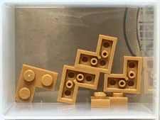 LEGO Parts - Medium Nougat Plate 2 x 2 Corner - No 2420 - QTY 5