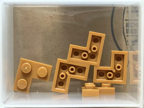 LEGO Parts - Medium Nougat Plate 2 x 2 Corner - No 2420 - QTY 5